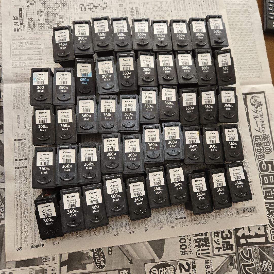 空き容器　Canon 361　360 インクカートリッジ