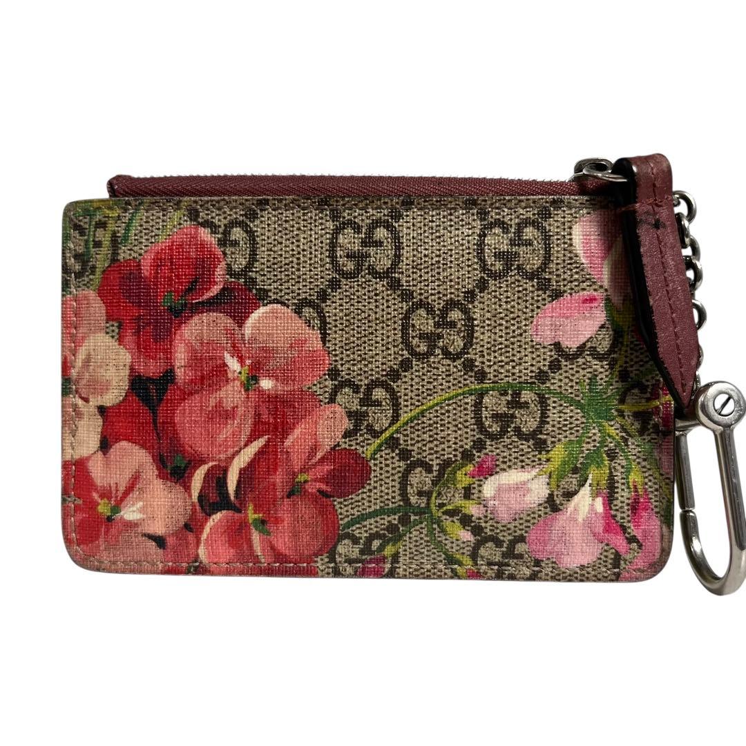 希少✨グッチ ケース PVC GG ブルームス 花柄 キーリング