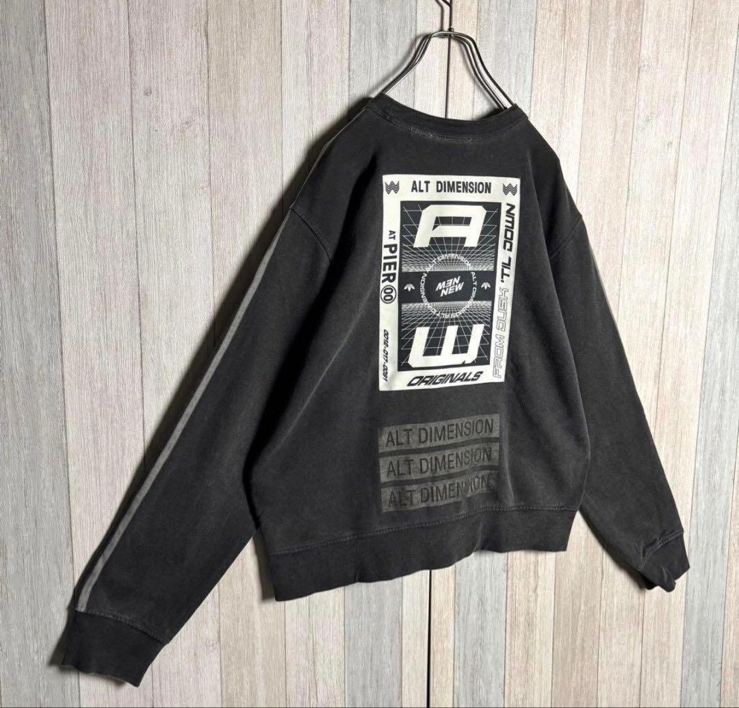 アレキサンダーワン×アディダス 両面ロゴ スウェット　トレンド短丈