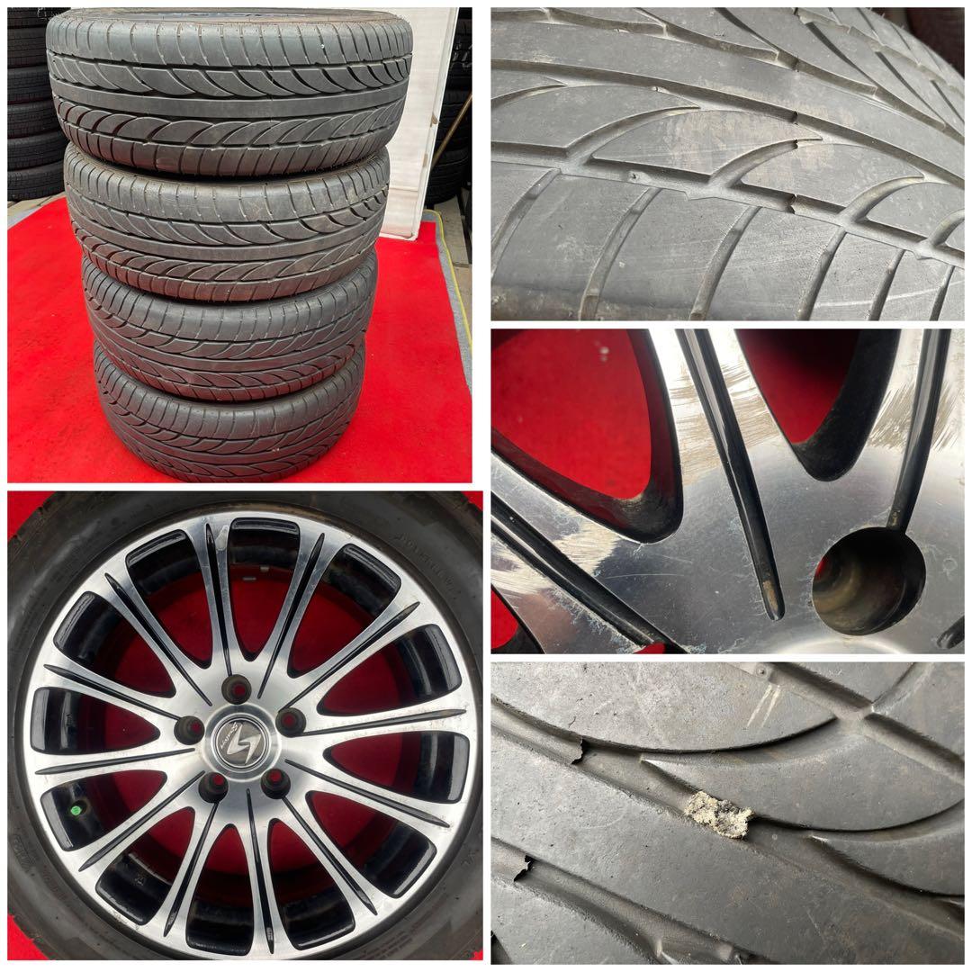 バリ溝。STRATEGYストラテジー17インチ×7J＋38　PCD114.3/5