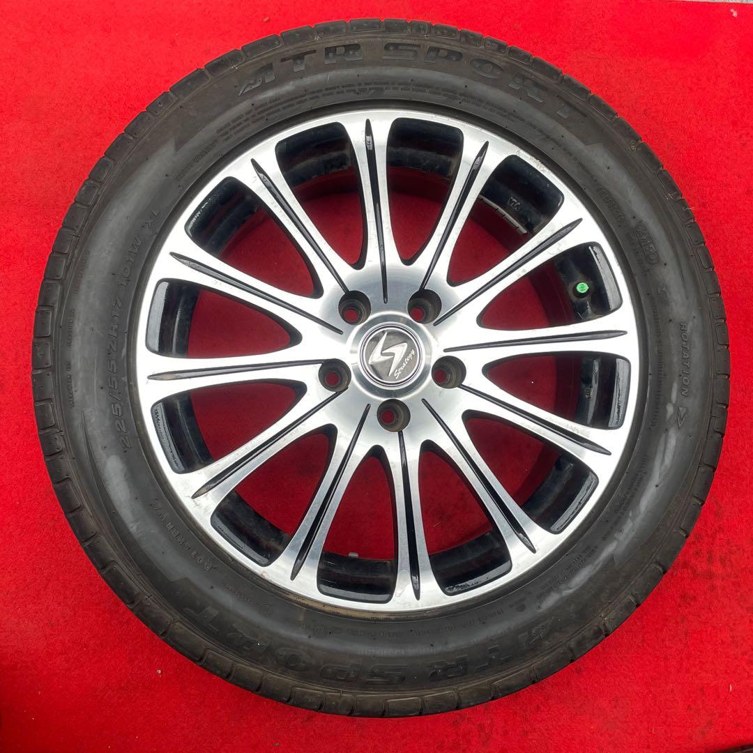 バリ溝。STRATEGYストラテジー17インチ×7J＋38　PCD114.3/5