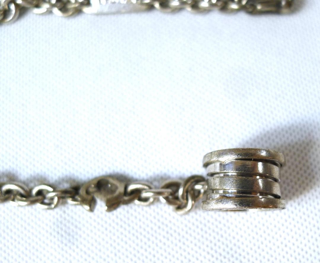 ユニセックス●【ブルガリ】BZERO1シルバー925キーチェーン●