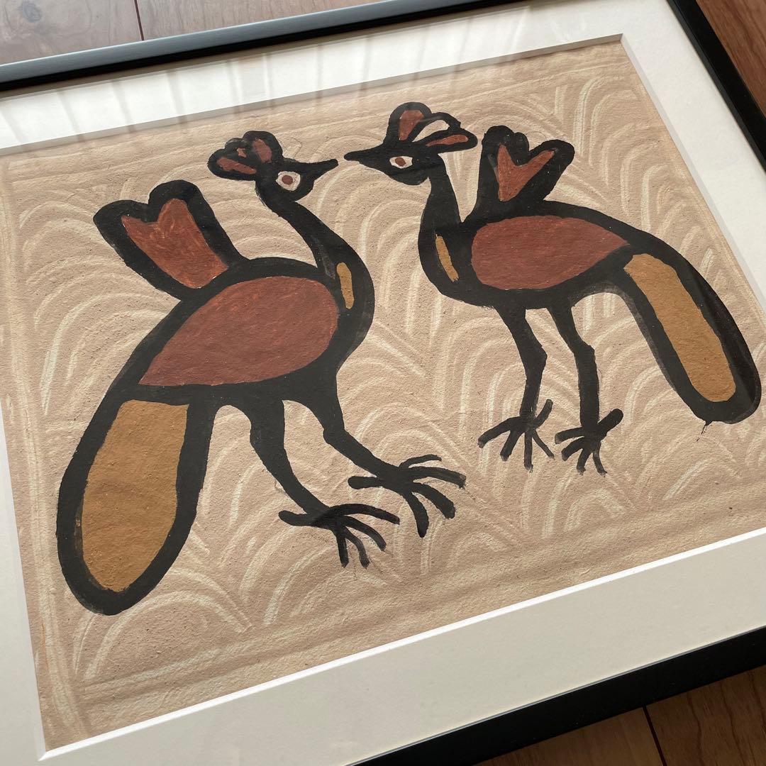 ◆美品最終値下げ◆インド/フォークアート/ハザリバーグ画/インド民俗画/