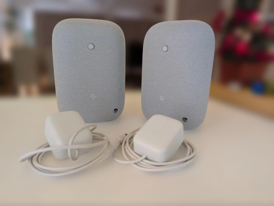 Google Nest Audio スマートスピーカー Chalk X2 SET