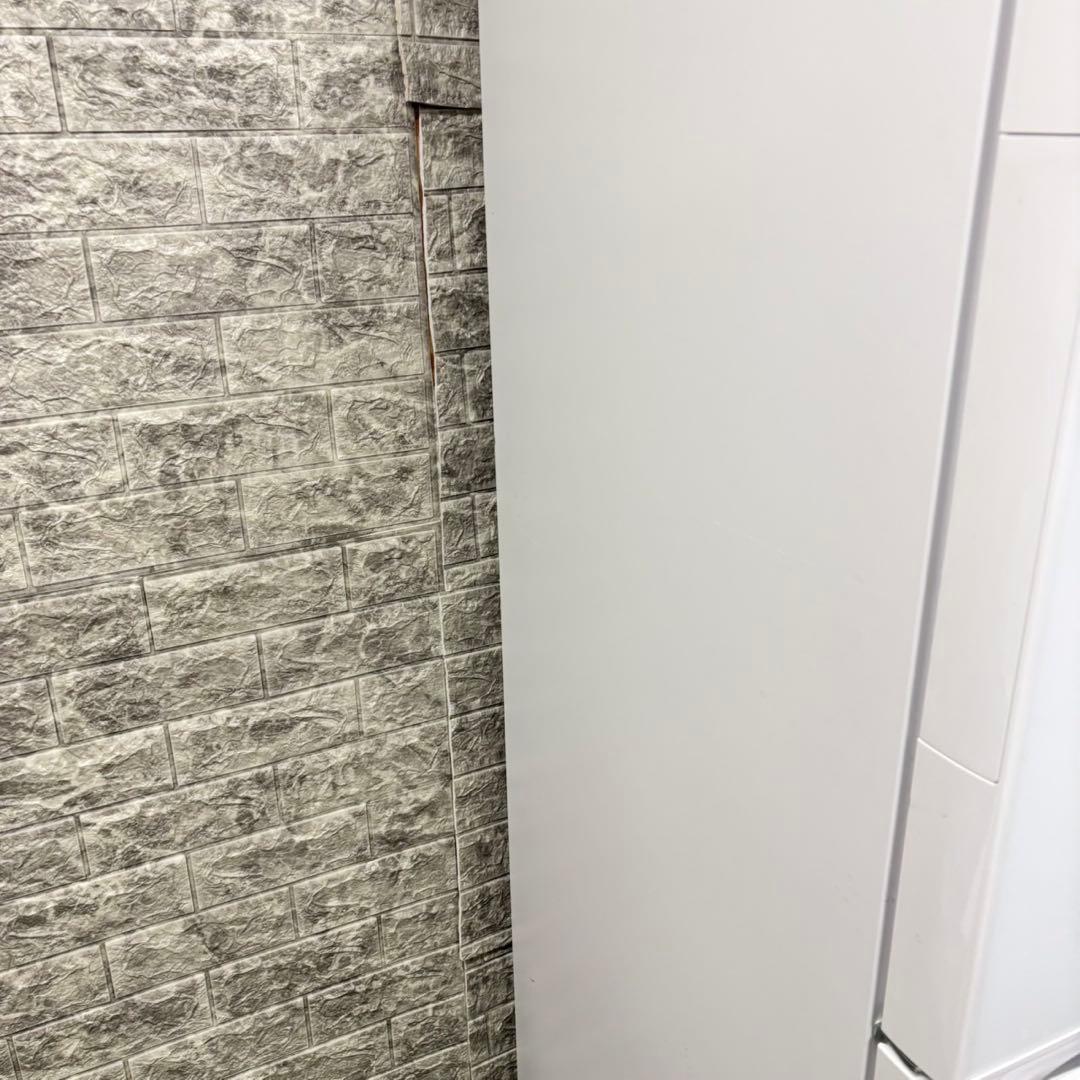 442 ガラスパネル　冷蔵庫　大型　左開き　300L強　自動製氷機　美品　保証込