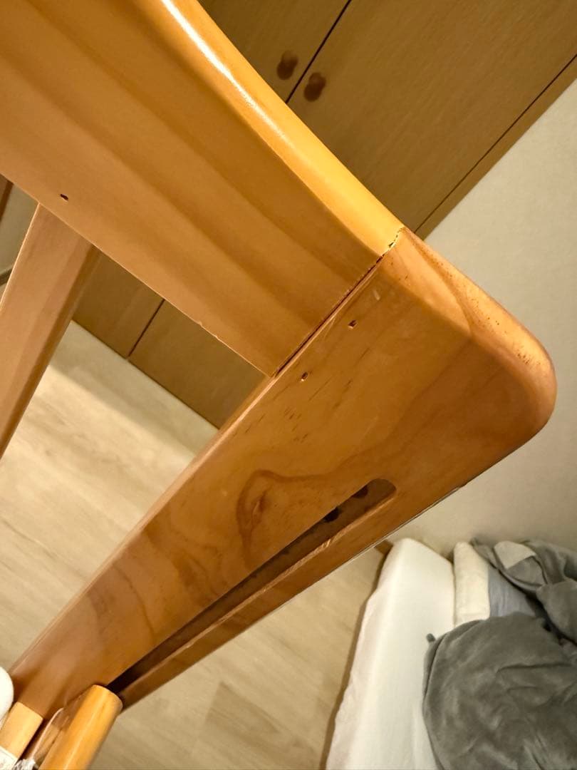 ベビーベッド　カトージ　ハイシートミニベッド（ナチュラル）