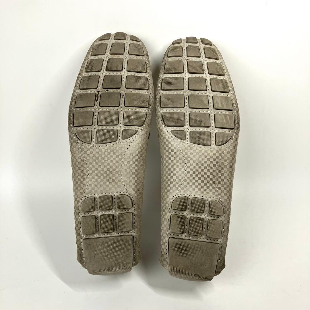 ルイヴィトン　モンテカルロ　ドライビングシューズ　LVロゴ ダミエ柄　27cm