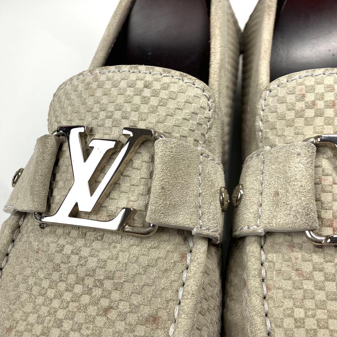 ルイヴィトン　モンテカルロ　ドライビングシューズ　LVロゴ ダミエ柄　27cm