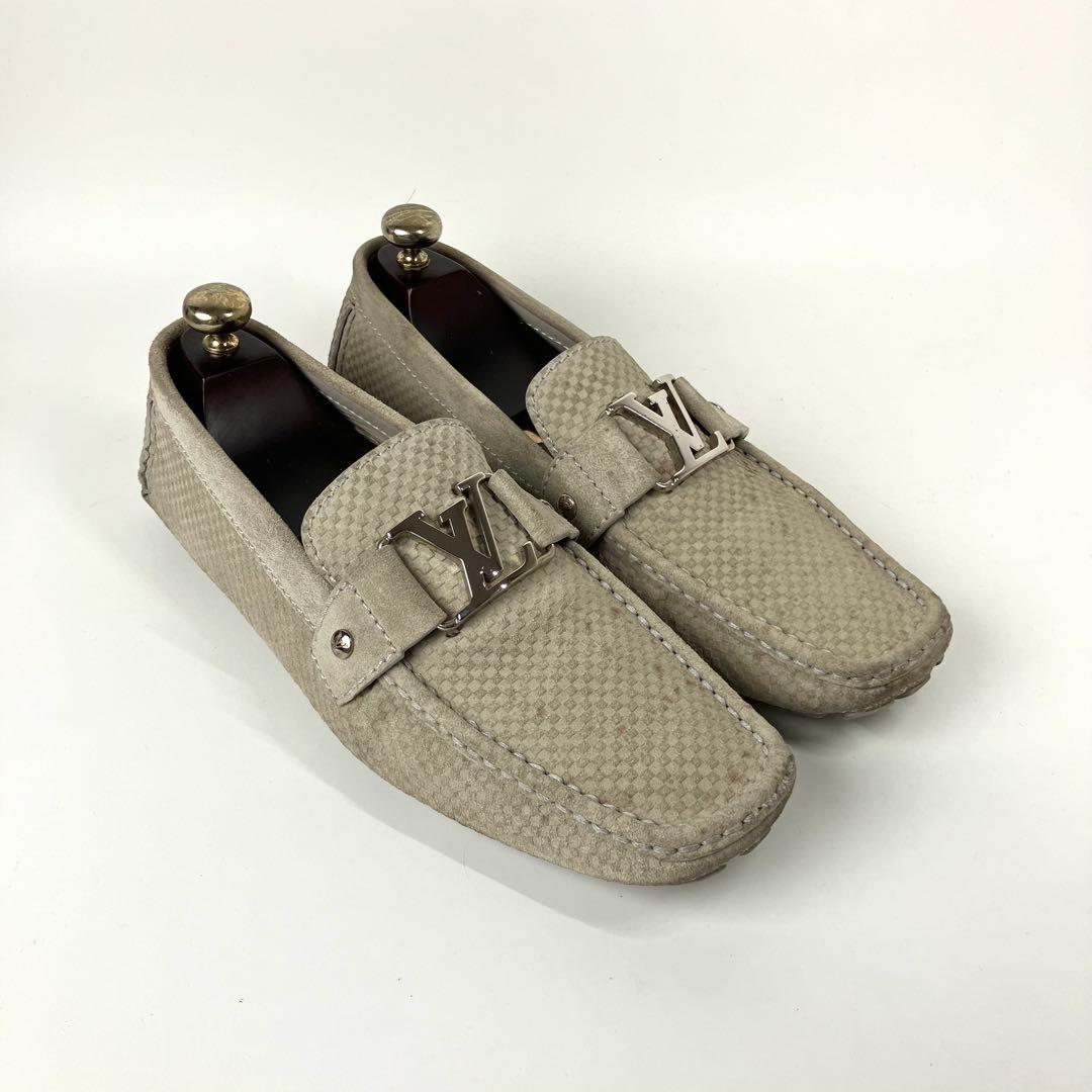 ルイヴィトン　モンテカルロ　ドライビングシューズ　LVロゴ ダミエ柄　27cm