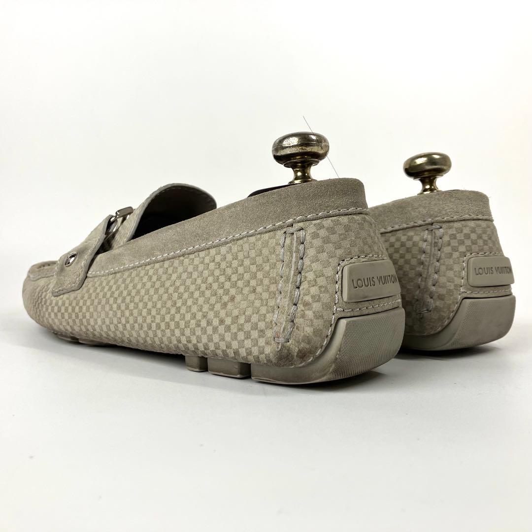 ルイヴィトン　モンテカルロ　ドライビングシューズ　LVロゴ ダミエ柄　27cm