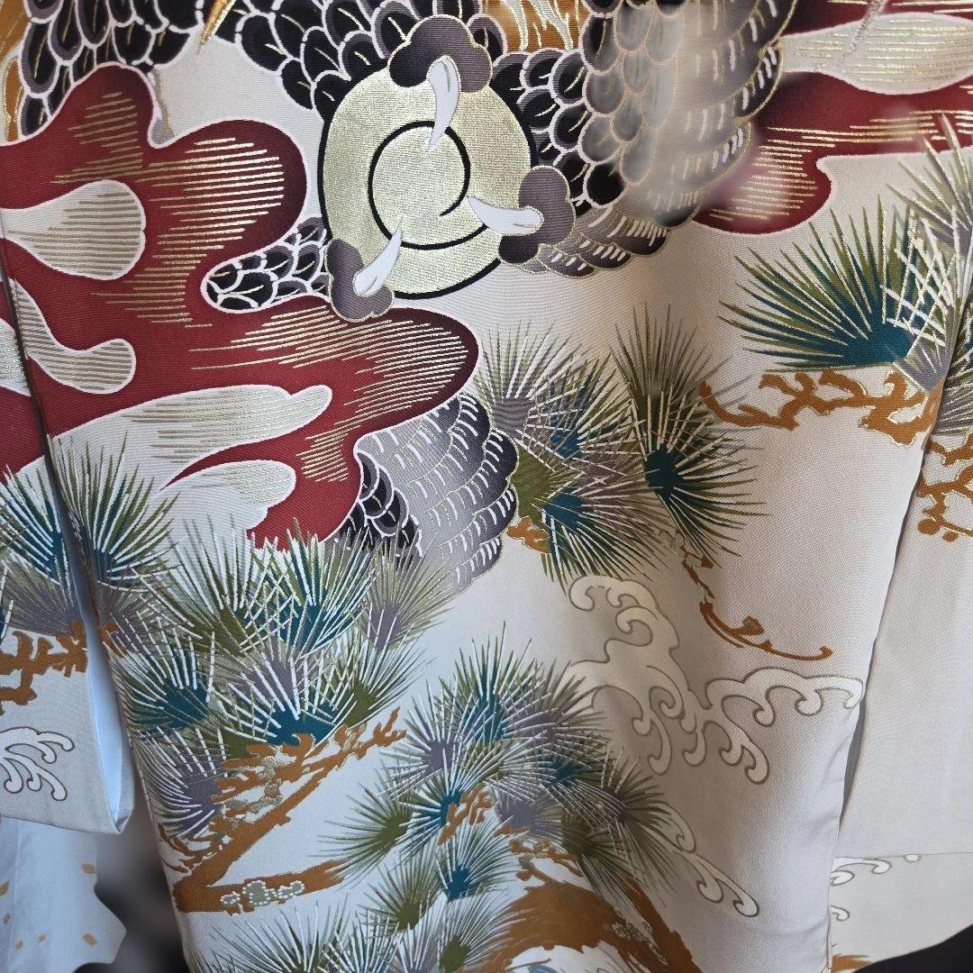 メル96656　No29　正絹　男の子お祝い着物　長襦袢付き　産着　七五三