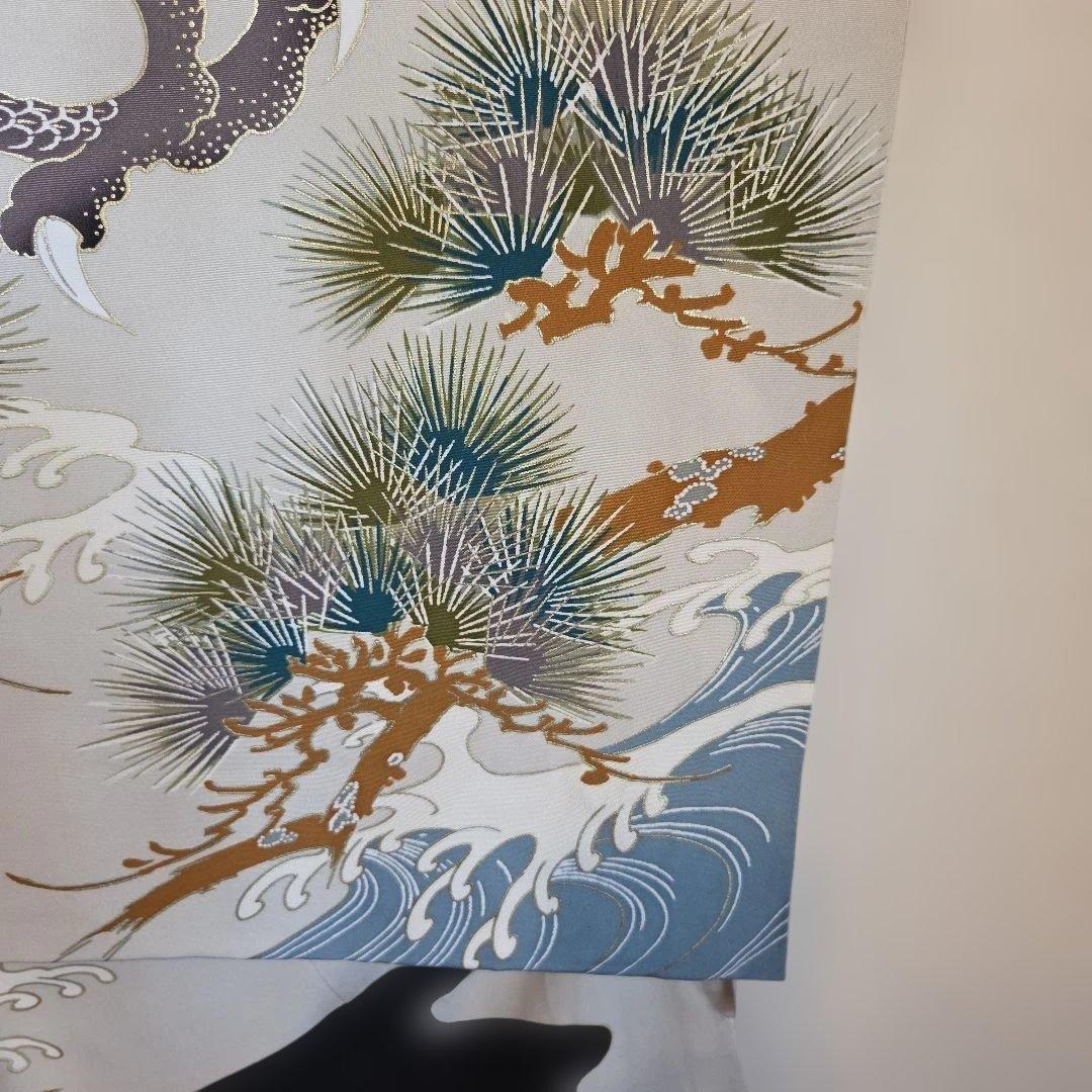 メル96656　No29　正絹　男の子お祝い着物　長襦袢付き　産着　七五三