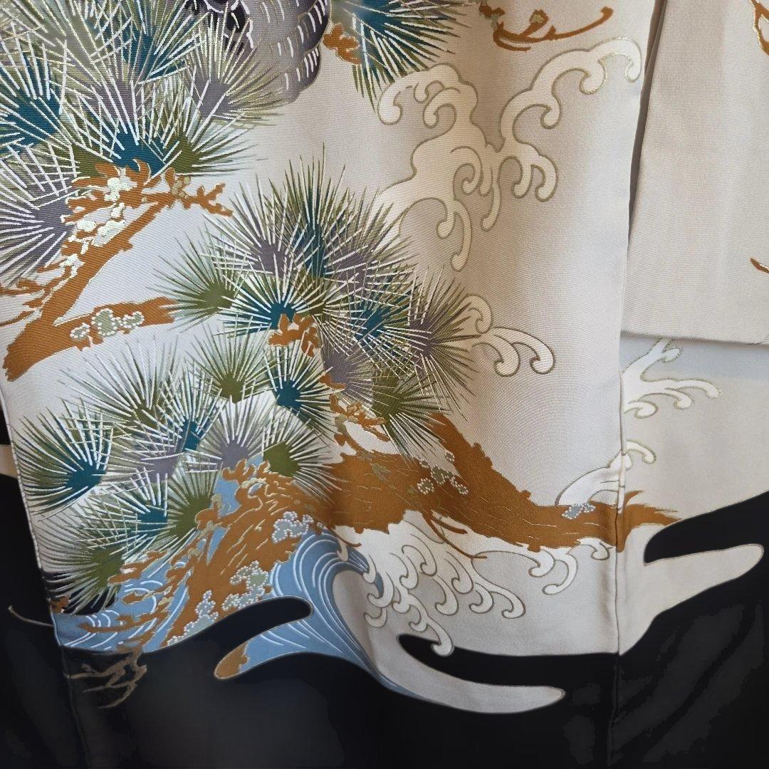 メル96656　No29　正絹　男の子お祝い着物　長襦袢付き　産着　七五三