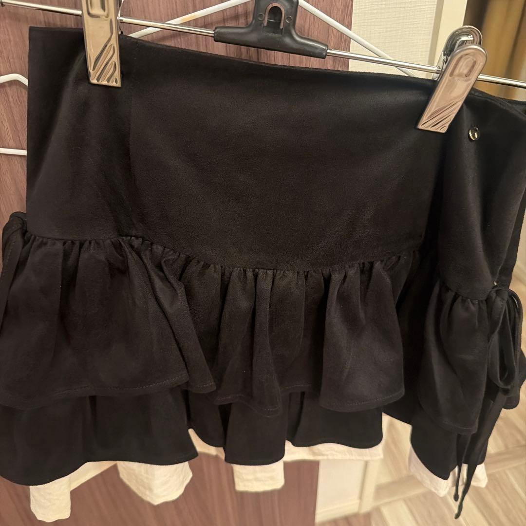 スカート andmary Mel gather skirt Black andmary