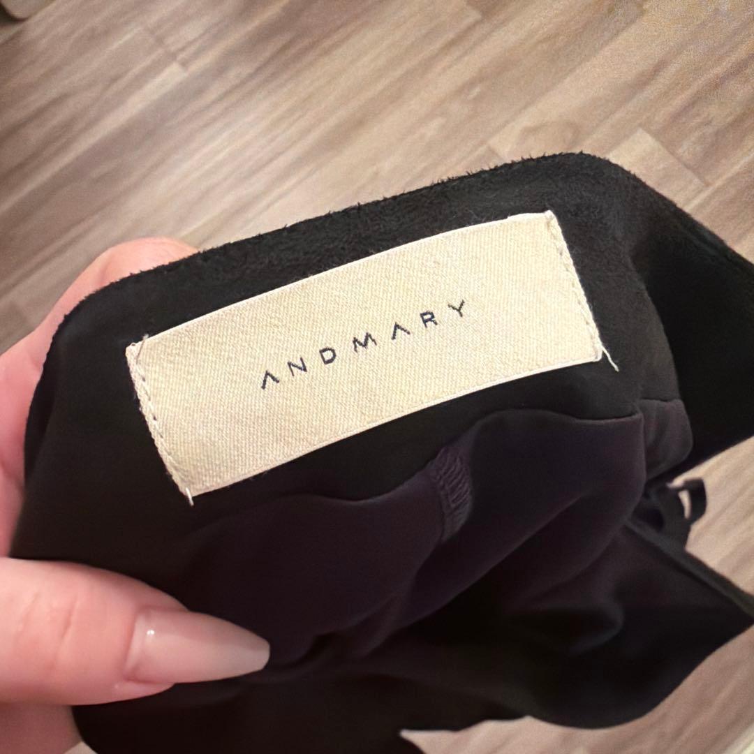 スカート andmary Mel gather skirt Black andmary