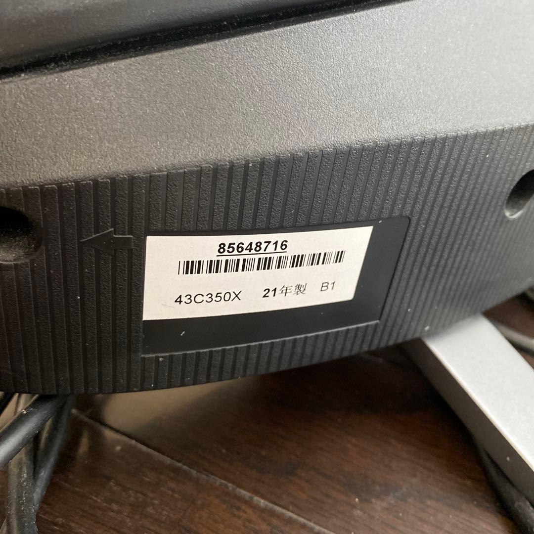 東芝 REGZA レグザ　43C350X 4K液晶テレビ　43型