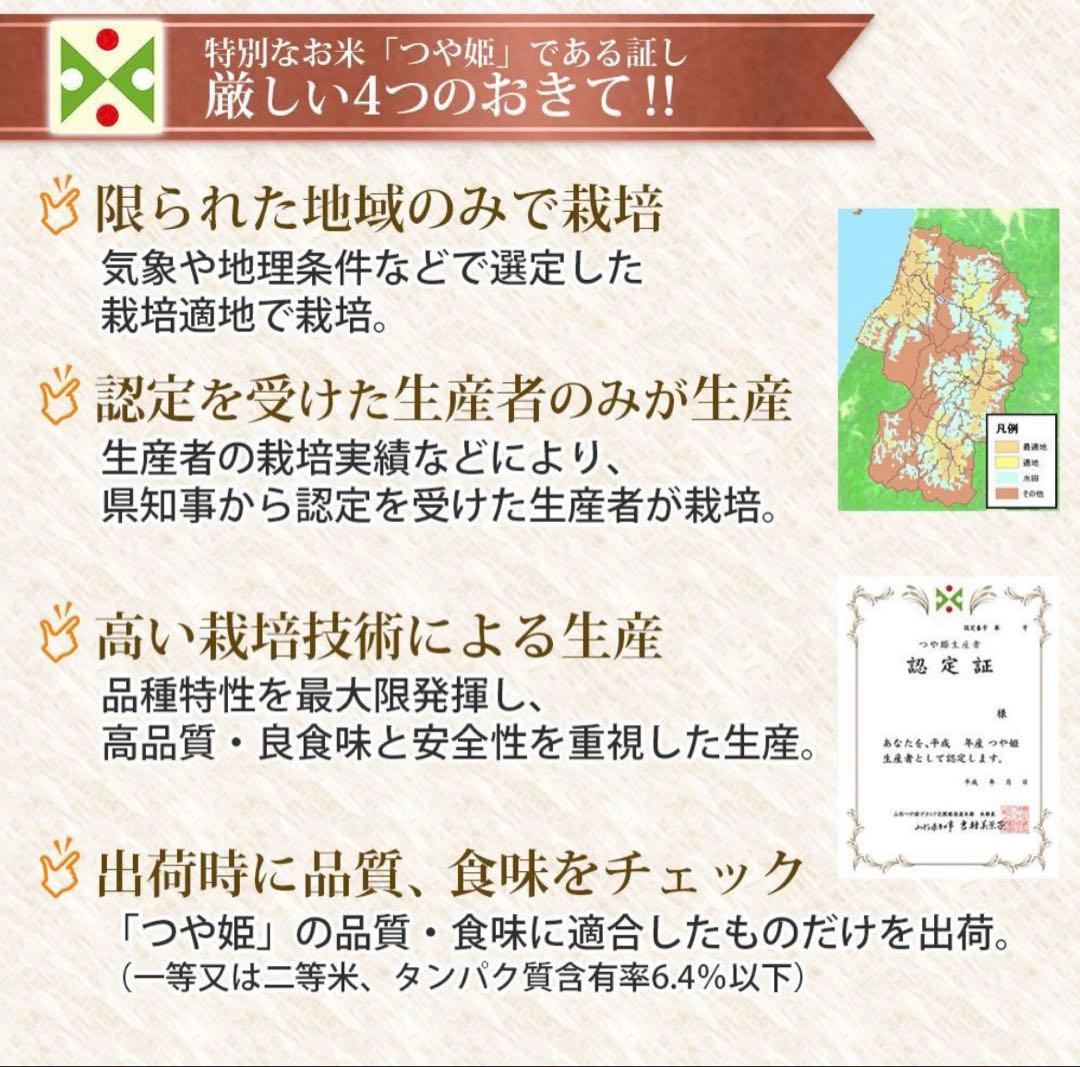 【最終値下げ】令和7年産　山形県産つや姫精米　10kg(5kg×2）