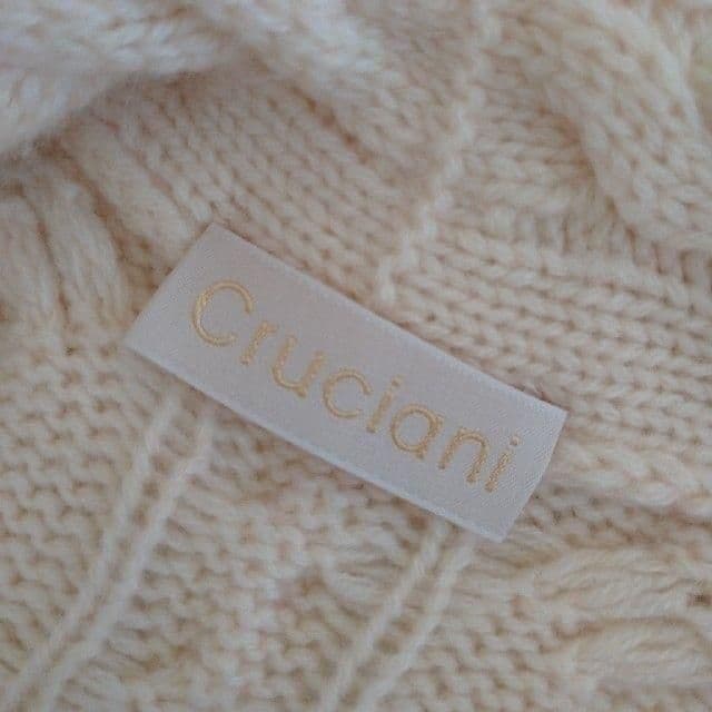 ♥️未使用に近♥美品♥【Cruciani】M クリーム カシミヤカーディガン