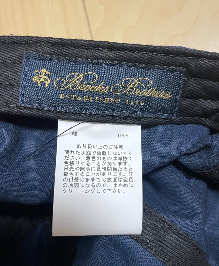 Brooks Brothers コットンツイル ビッグロゴ キャップ USA