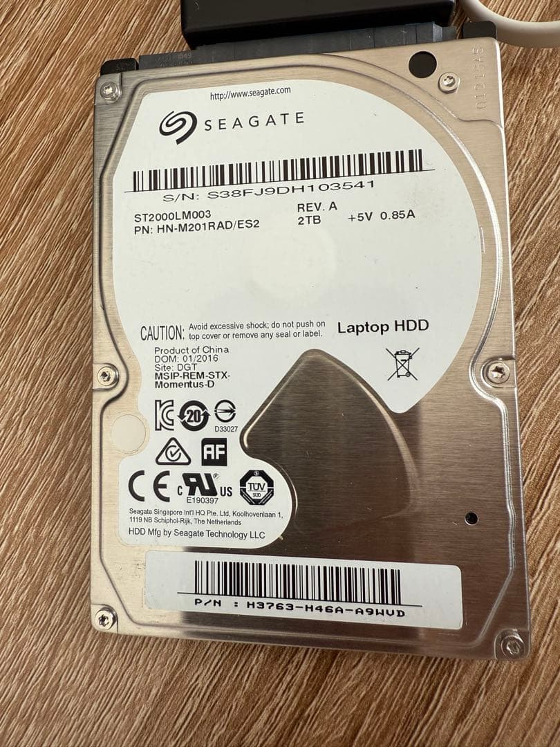 Seagate ST2000LM003 2TB HDD 2.5インチ