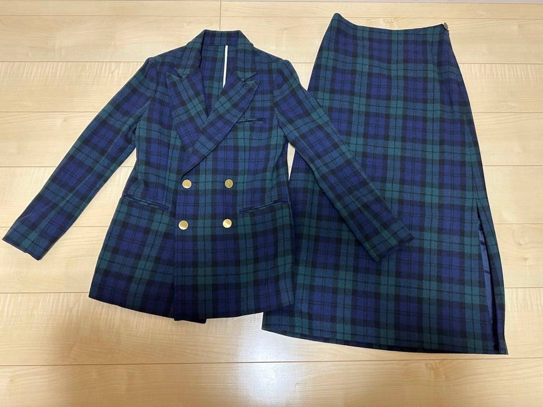 最終値下げSEA定価8万☆ブラックウォッチ柄セットアップ