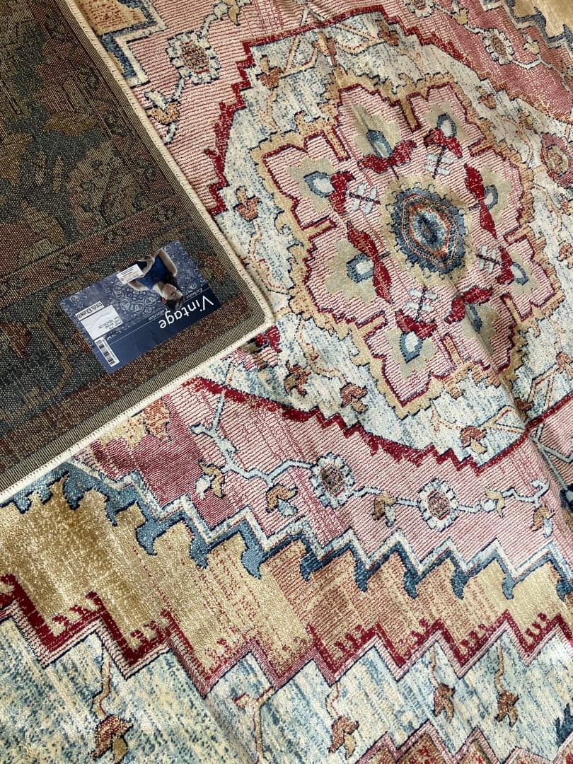 ザラホーム　モロッコキリムモチーフVintage大判ラグ