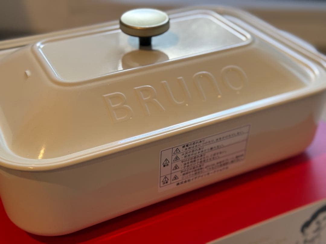 【美品】BRUNO ホットプレート/たこ焼き/鍋 ホワイト