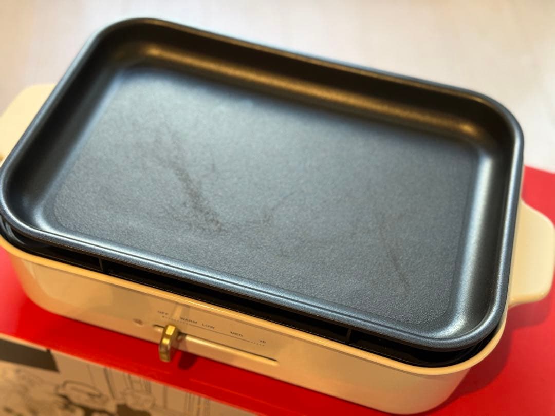 【美品】BRUNO ホットプレート/たこ焼き/鍋 ホワイト