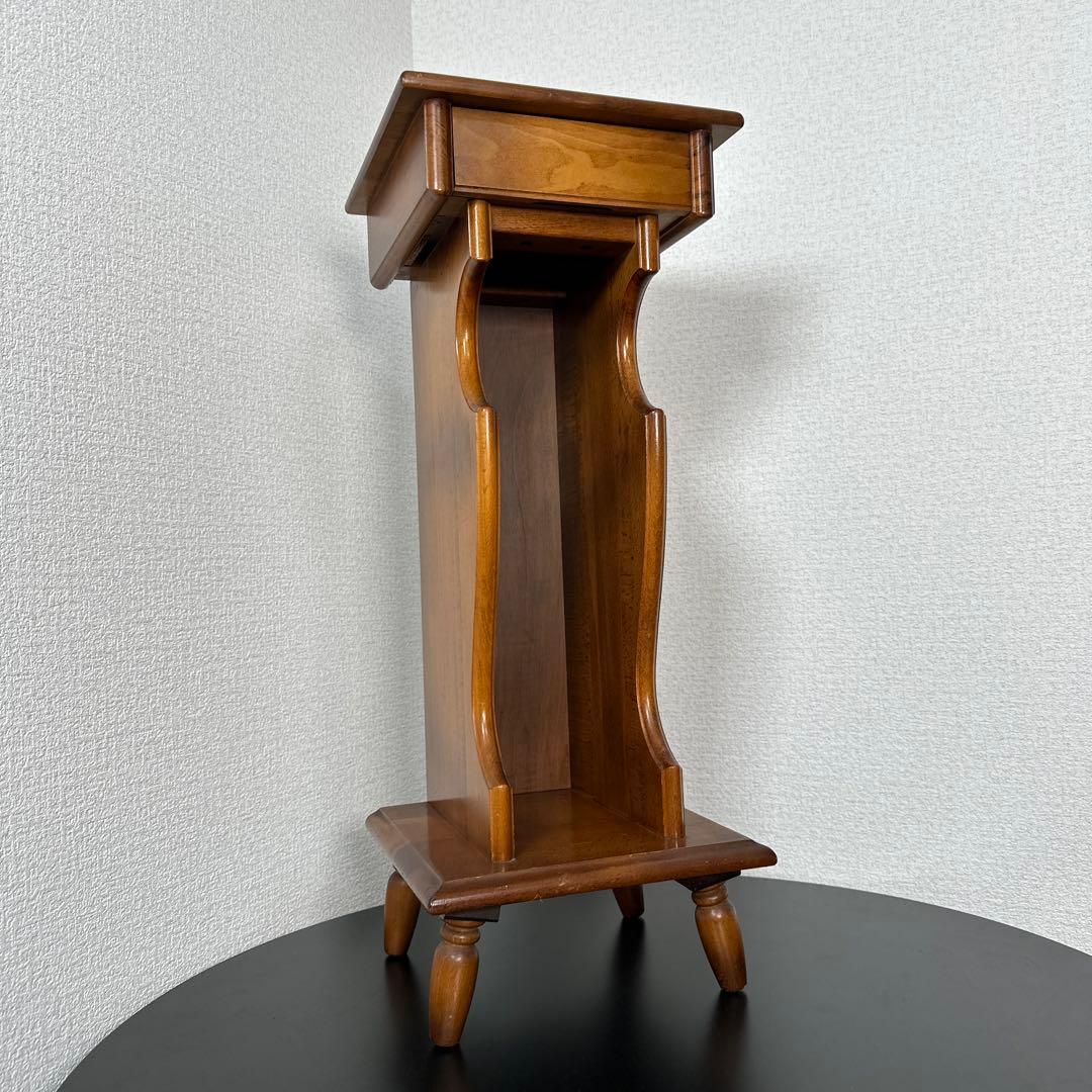 カリモク 家具 電話台 飾り棚 引き出し 玄関収納 花台 i4※