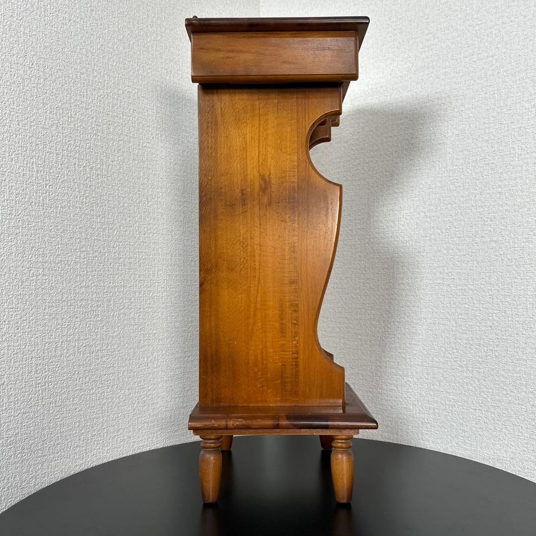 カリモク 家具 電話台 飾り棚 引き出し 玄関収納 花台 i4※