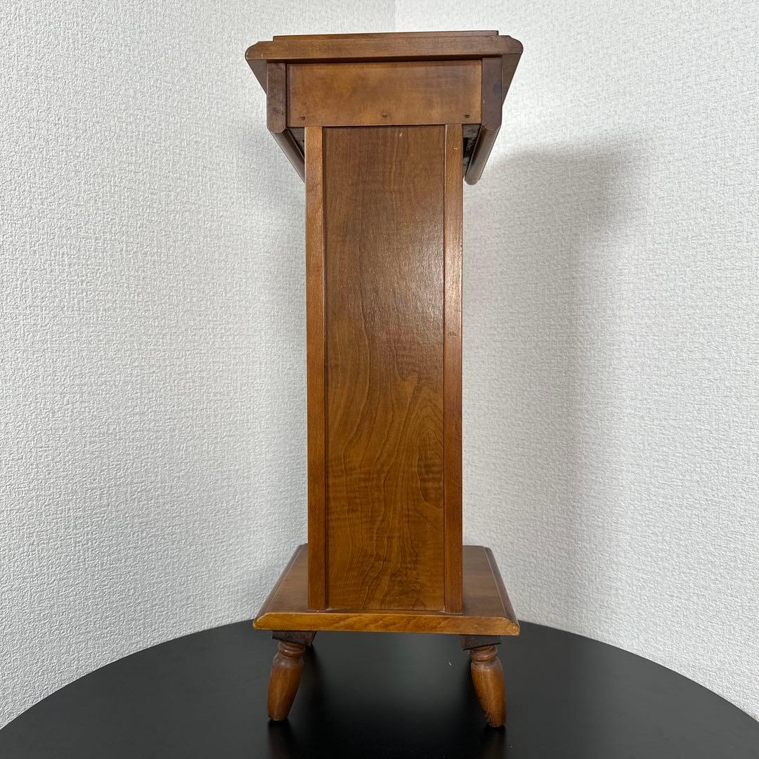 カリモク 家具 電話台 飾り棚 引き出し 玄関収納 花台 i4※