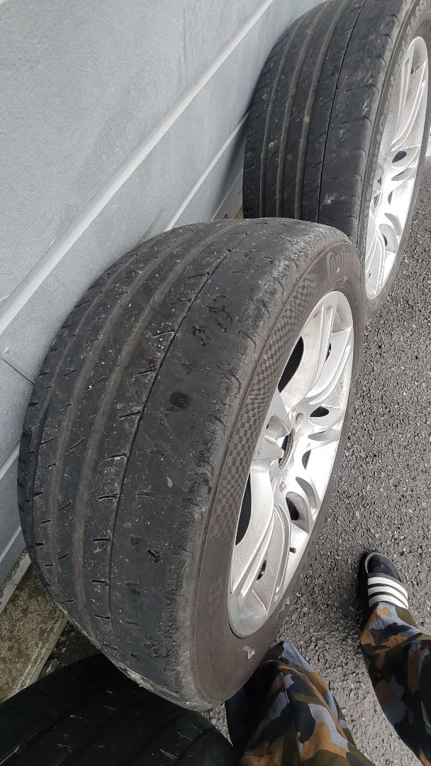  M スポーツ18インチ ホイールセット タイヤ付き5シリーズから取り外し