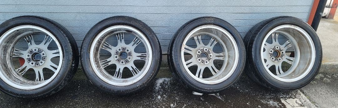  M スポーツ18インチ ホイールセット タイヤ付き5シリーズから取り外し