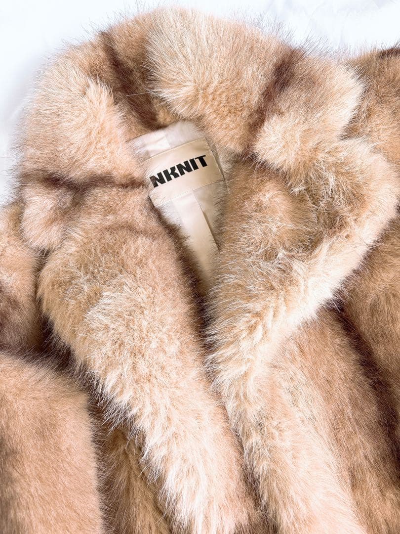 NKNITファー ビッグジャケット