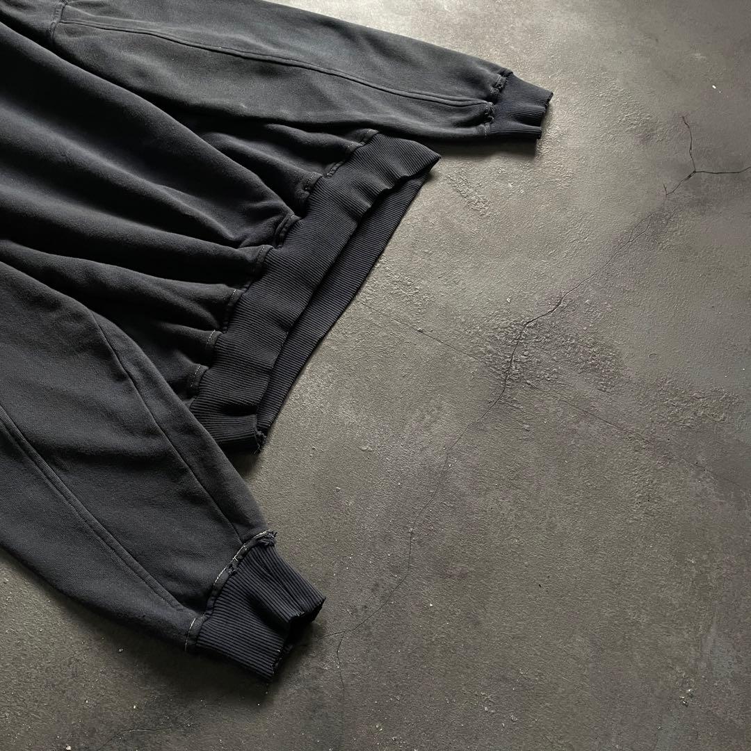 90's 銀タグ“adidas”後染“短丈”grange boro sweat