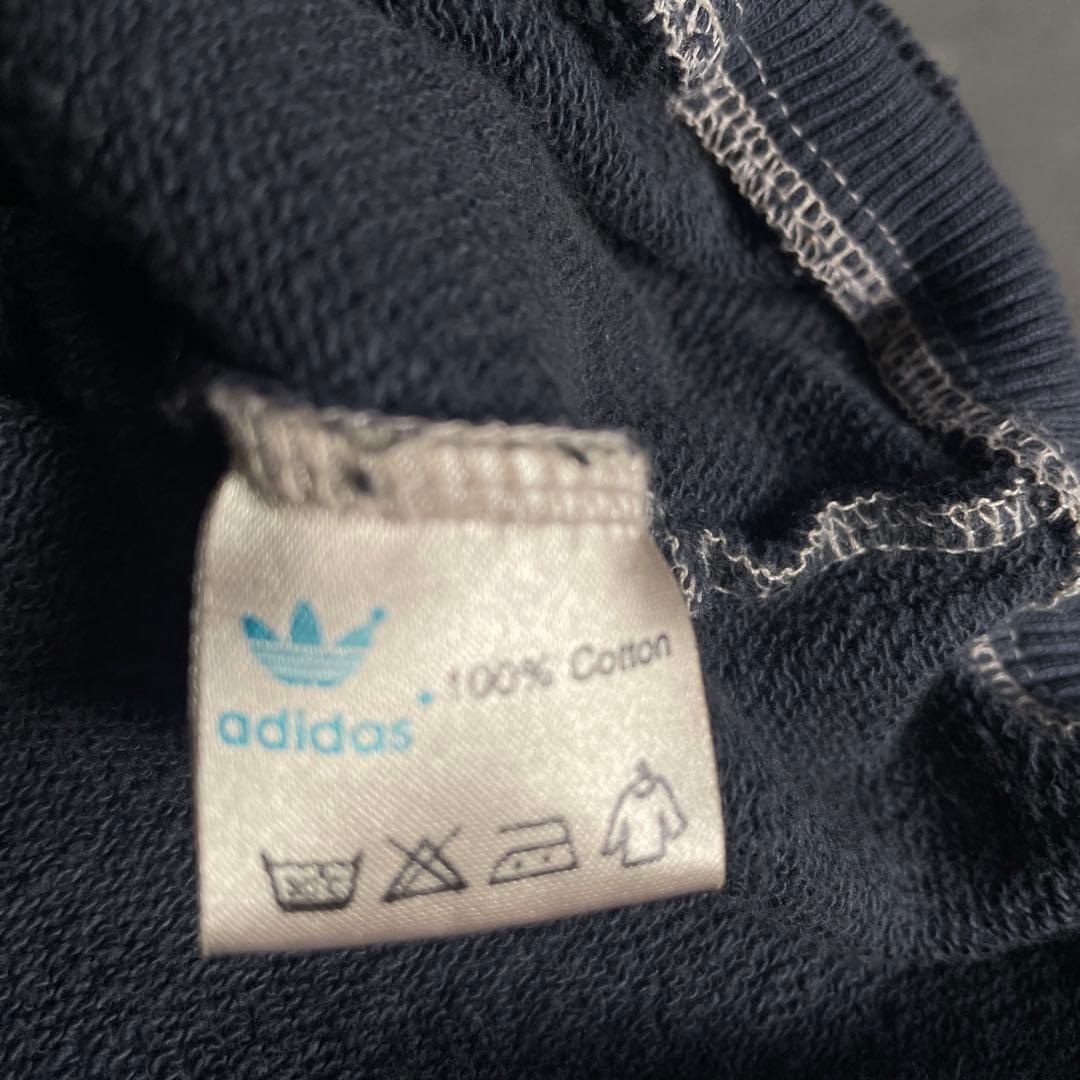 90's 銀タグ“adidas”後染“短丈”grange boro sweat