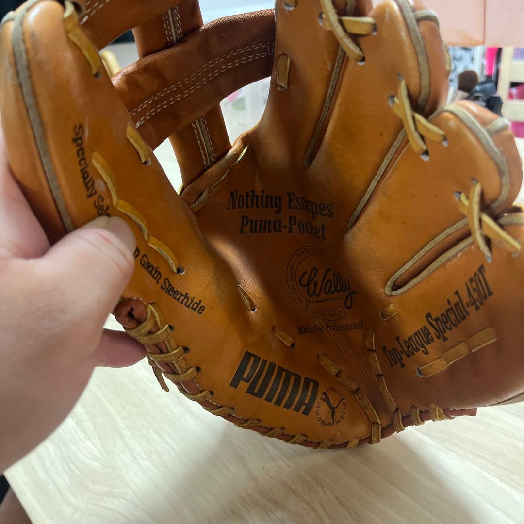 PUMA Wally 軟式グローブ ブラウン野球