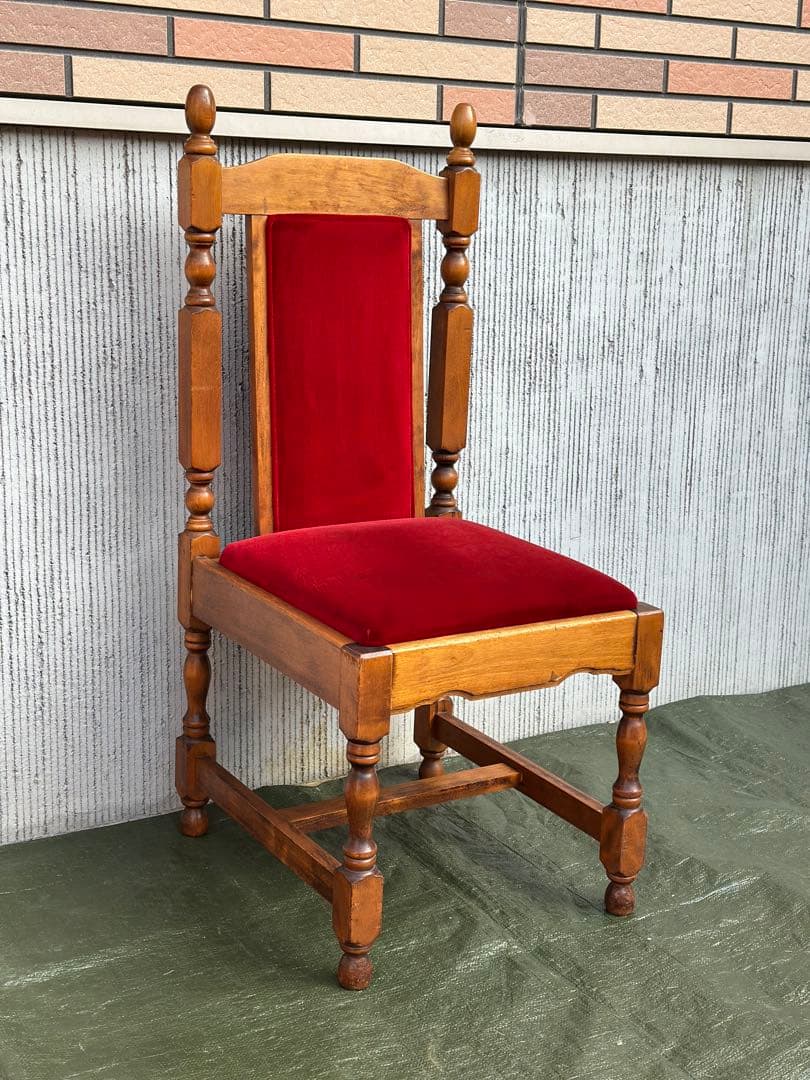 【ダイニングチェア】国産　ハイバックチェア　英国スタイル　ジャパンヴィンテージ◎