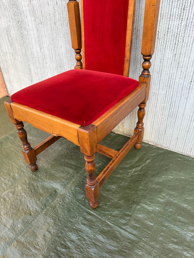 【ダイニングチェア】国産　ハイバックチェア　英国スタイル　ジャパンヴィンテージ◎