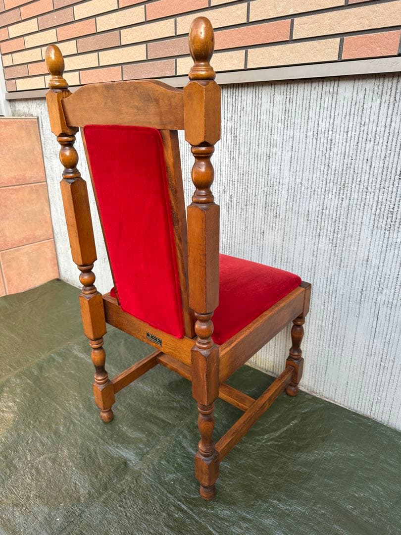 【ダイニングチェア】国産　ハイバックチェア　英国スタイル　ジャパンヴィンテージ◎