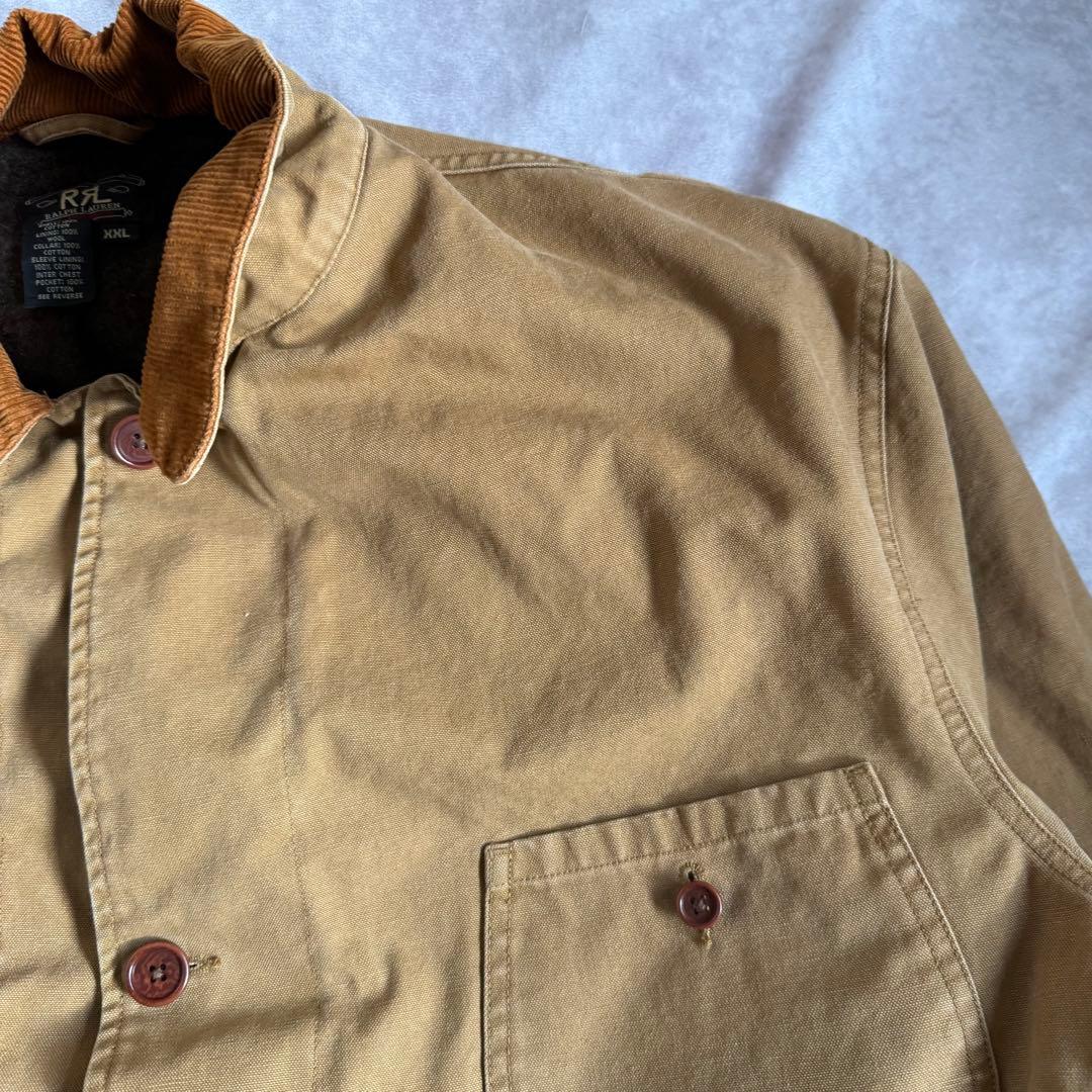 90s double RL ダックジャケット カバーオール 2XL 三つ星タグ