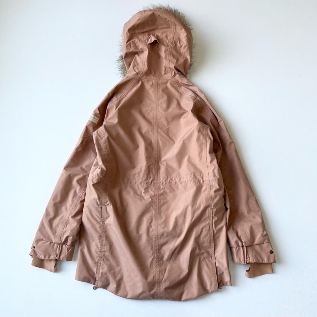4921【美品】バートン　ジャケット ファー付き ゴアテックス ピンクベージュ