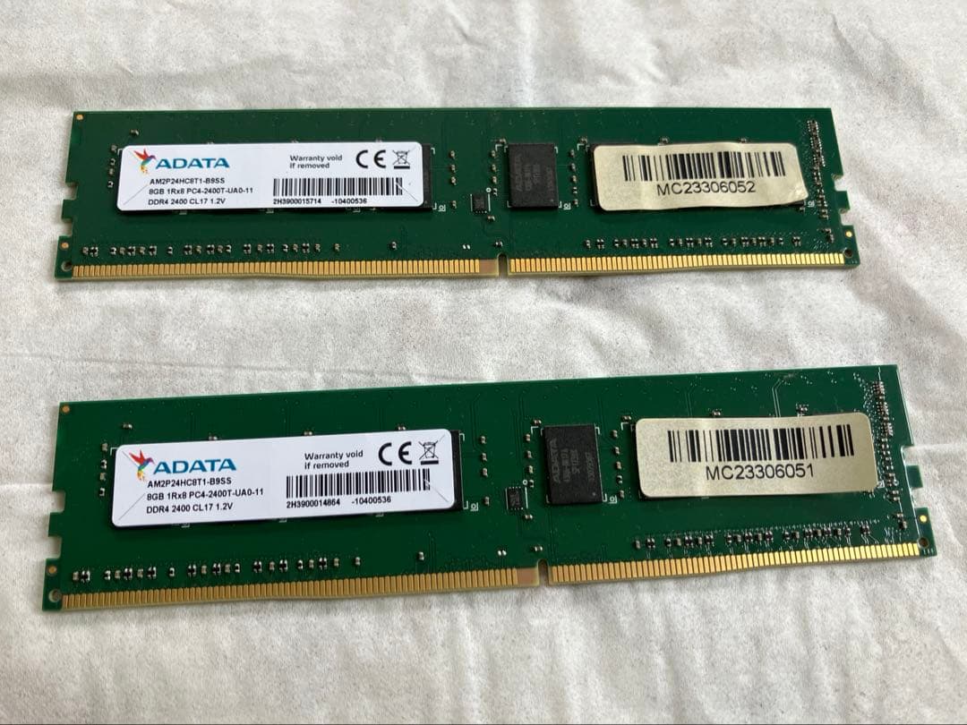 ADATA DDR4-2400 8GB×2 メモリ