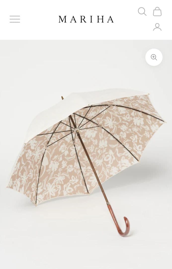MARIHA 花柄 晴雨兼用長傘