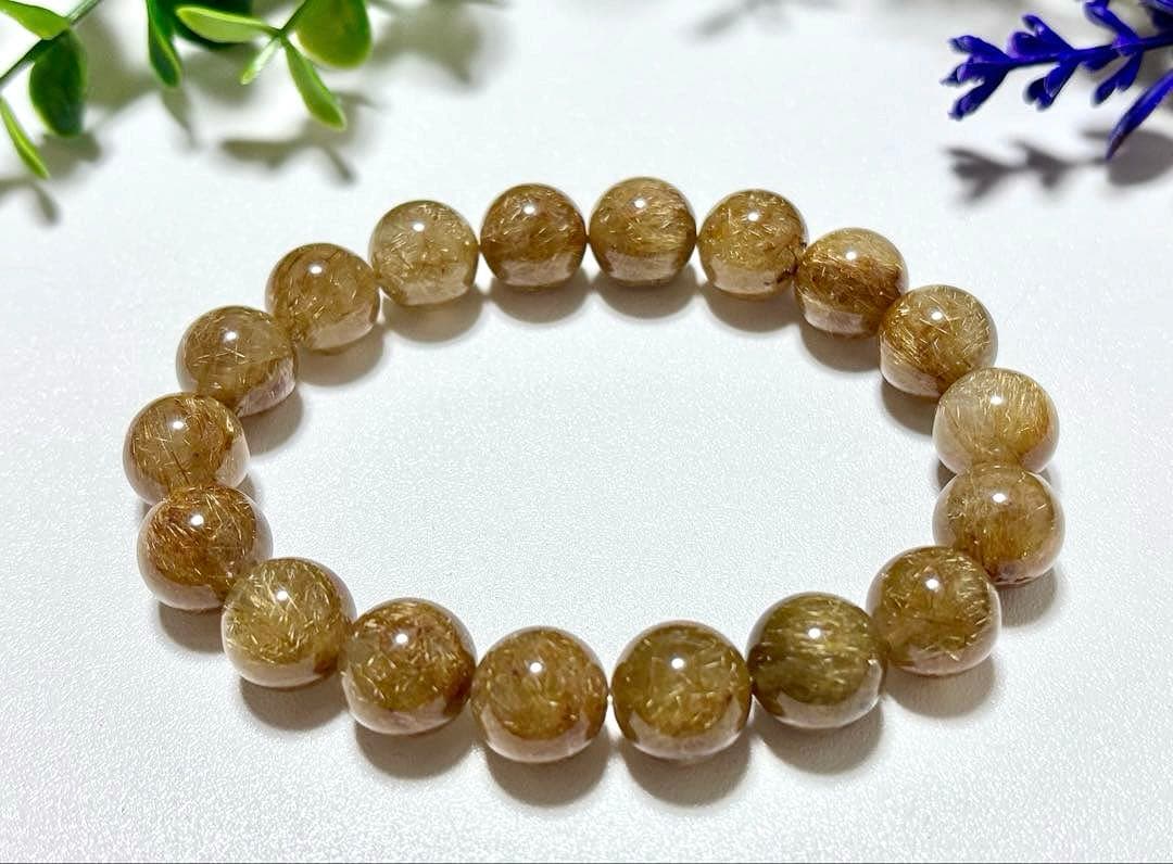 すうぷ　エンジェルヘアーゴールドルチルクォーツとキャッツアイクンツァイト