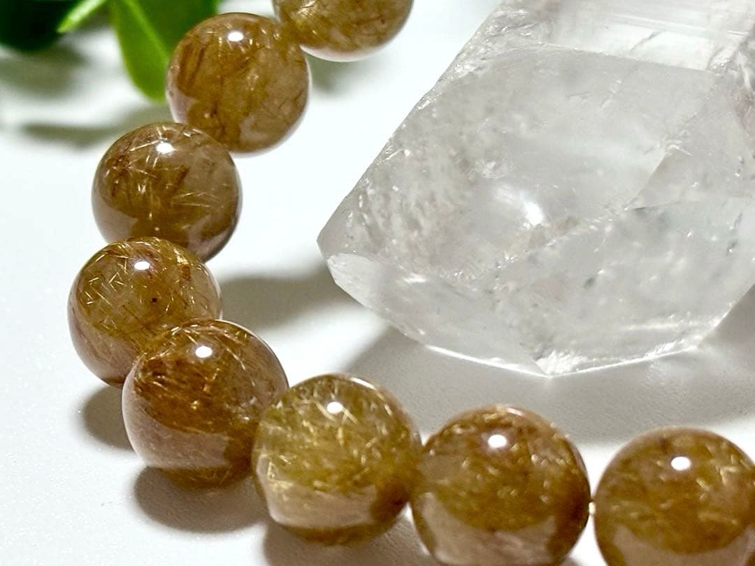 すうぷ　エンジェルヘアーゴールドルチルクォーツとキャッツアイクンツァイト