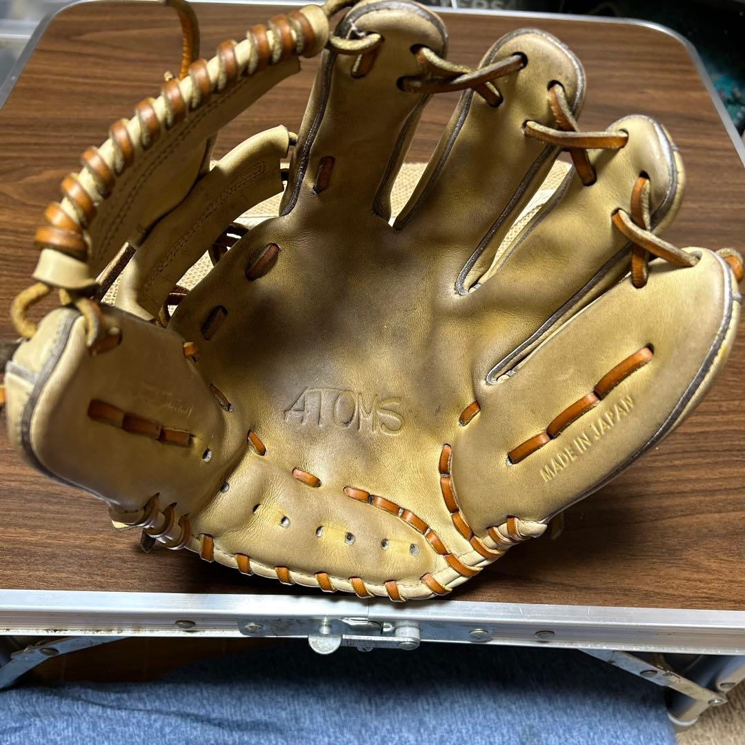 日本製 ATOMSレザー グローブ 右投げ用