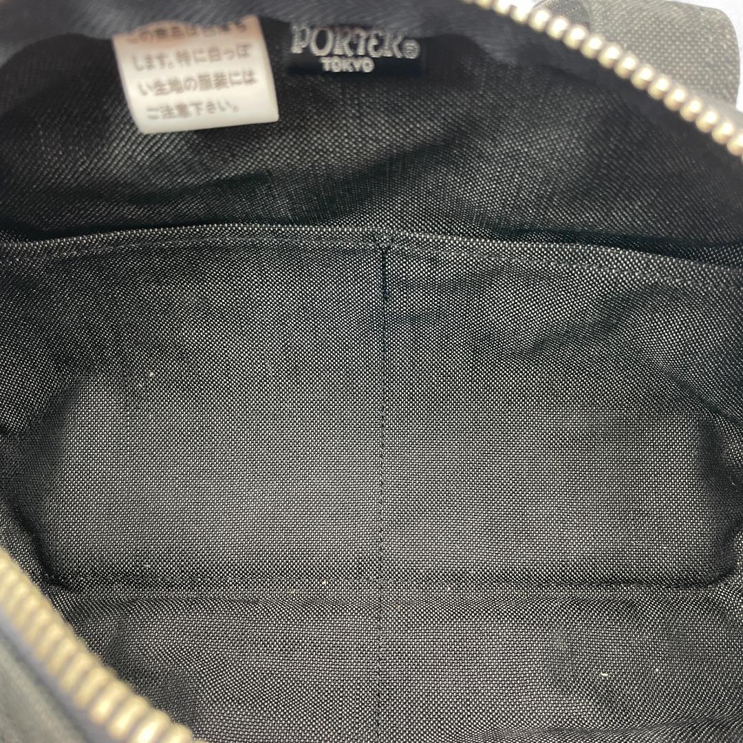 美品 PORTER ミニボストン ナイロン グレー
