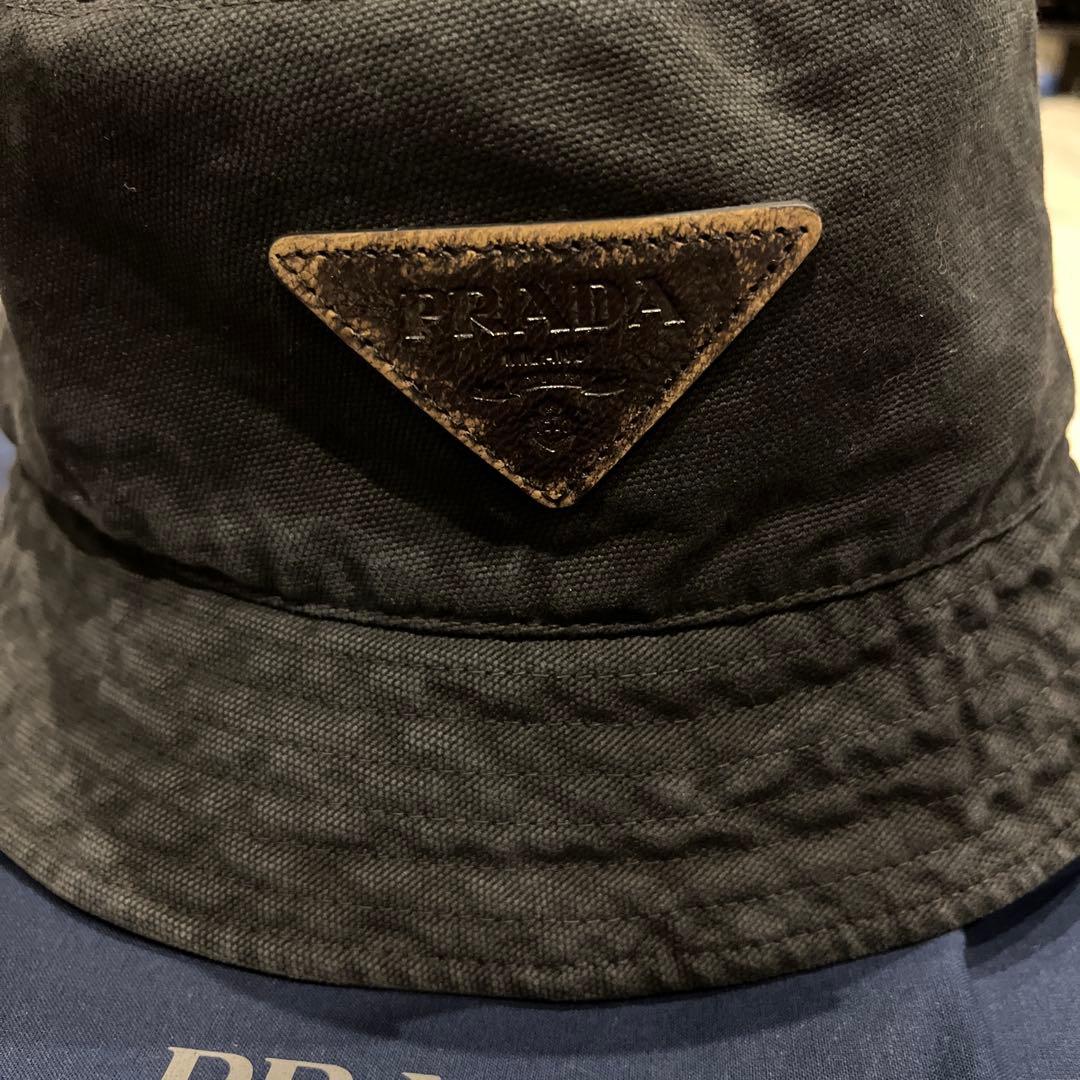 PRADA ブラック バケットハットXL