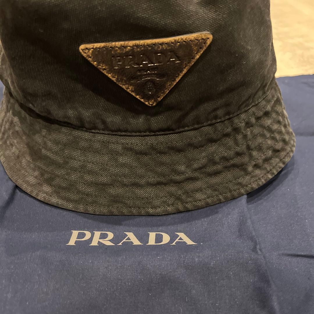 PRADA ブラック バケットハットXL